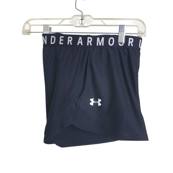 Under Armour Women's Shorts S Black 3.0 Logo Elastic Waistband Pockets - Picture 7 of 8